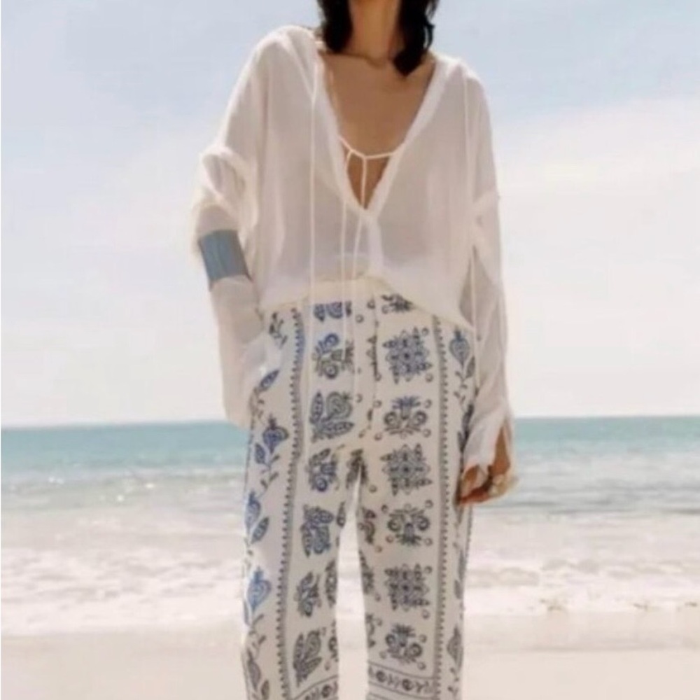 Zara Embroidered Culottes